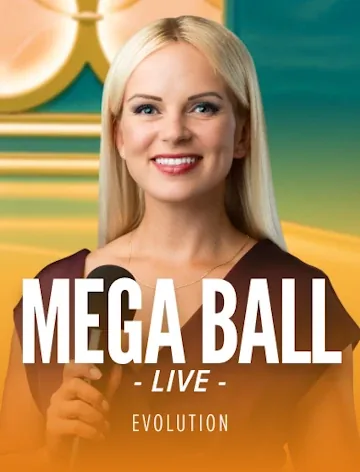 Mega Ball featured live game at Magic Red Casino, RTP 95.40%